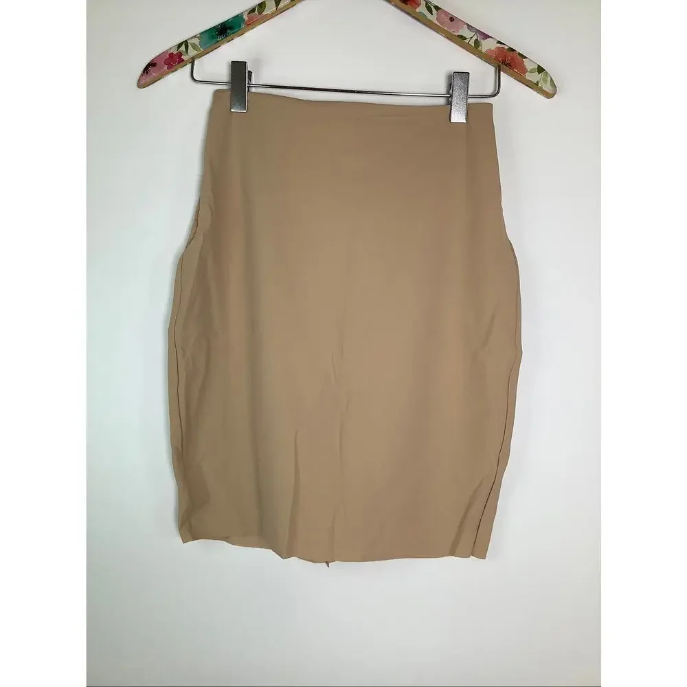 Commando Women's Small Beige Half Slip Control Shorts Mini Skirt Office C12-1